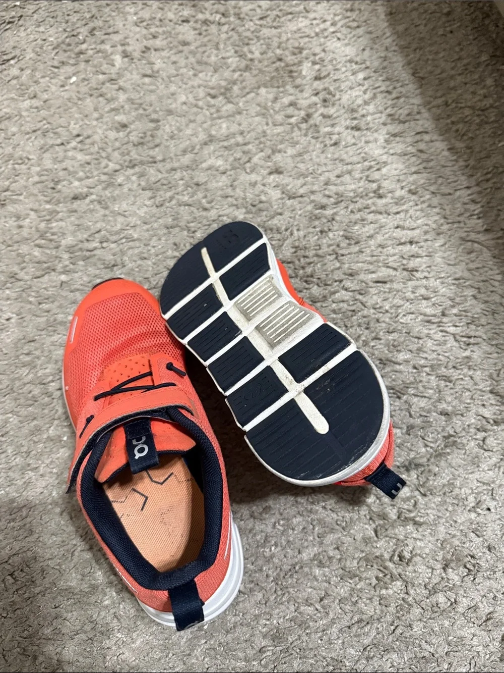 Kids on cloud shoes